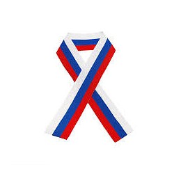 лента триколор  3,4 см