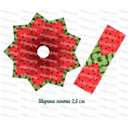 лента репс с рисунком...