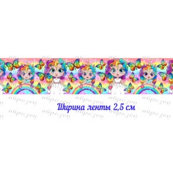 лента репс с рисунком...