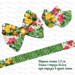 лента репс с рисунком...