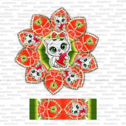 лента с рисунком ширина 2,5...
